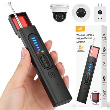 Hidden Camera Detector Security Camera Tracker Portable Camera Detector Anti-Spy Device Tracker for Travel Home Hotel Office 6