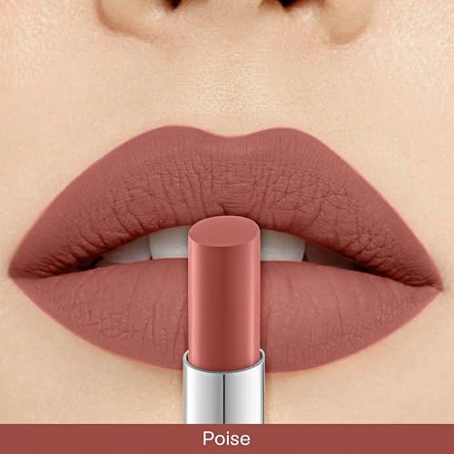 Image of CAL Losangeles Bullet Matte Lipstick, Long Lasting & Smudge Proof Lip Color for Womens Everyday Use with Nourishing & Hydrating Formula, Lipsticks for Girls /Women(Poise)