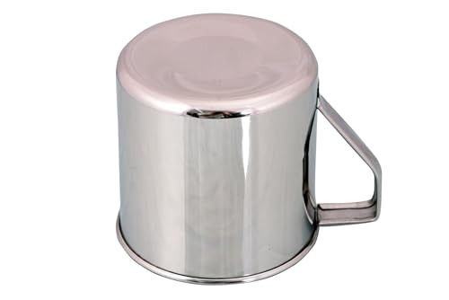 Image of Stainless Steel Multipurpose Mug | Steel Camping Mug | Steel Mug for Bathroom Shower Home | Strong and Sturdy Mug, Silver (Stainless Steel, 750ML)