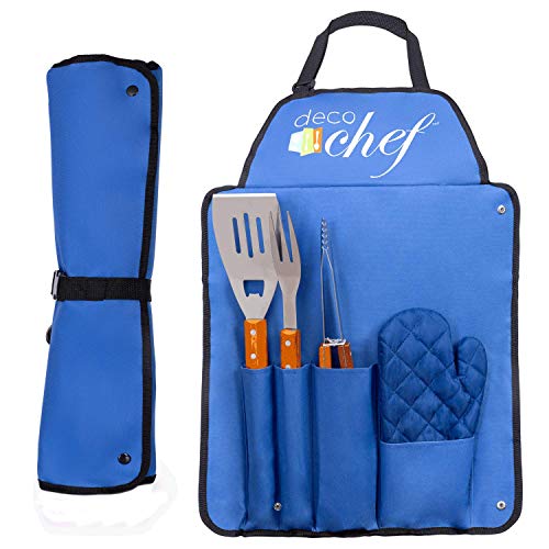 Deco Chef Set de 3 utensilios para parrilla con delantal miniatura 2
