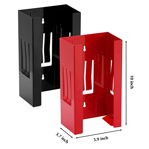 Soporte magnético para guantes EMENTOL de pared juego de 2 dispensadores rojo y negro para taller 5