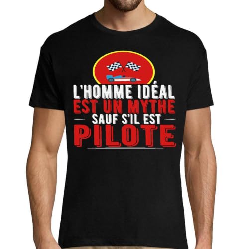 T-shirt karting homme imprimé en France cadeau papa rigolo