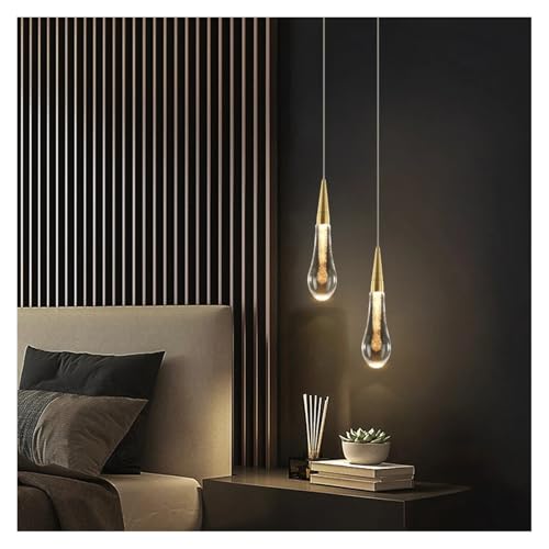 Lustre LED moderne en cristal goutte de pluie pour salon chic et duplex