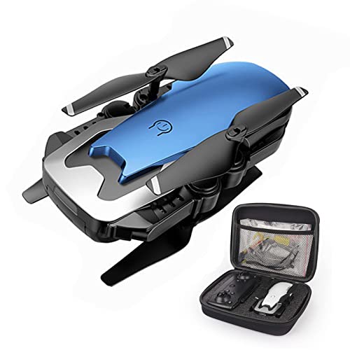 Drone GPS plegable con cámara 4K UHD para adultos Quadcopter para principiantes Transmisión 5G FPV Retorno automático a casa Sígueme Azul