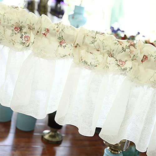 Cortinas pequeñas de gasa con acabado semitransparente premium para ventanas de cocina 4