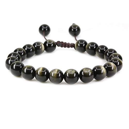 Bracelet macramé en obsidienne noire pour harmoniser vos énergies au quotidien