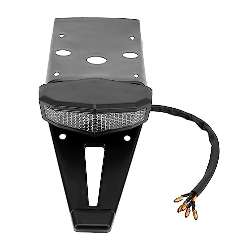Moto arrière lampe clignotant rouge feu stop LED universel pour Bobber ATV