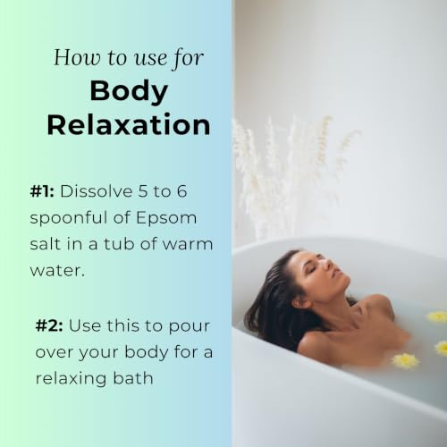 Image of Epsom Salt for Foot | Magnesium Sulphate for Foot Soak & Pain Relief | Epsom salt for Pain Relief Foot & Bath Salt (1800 Grams)