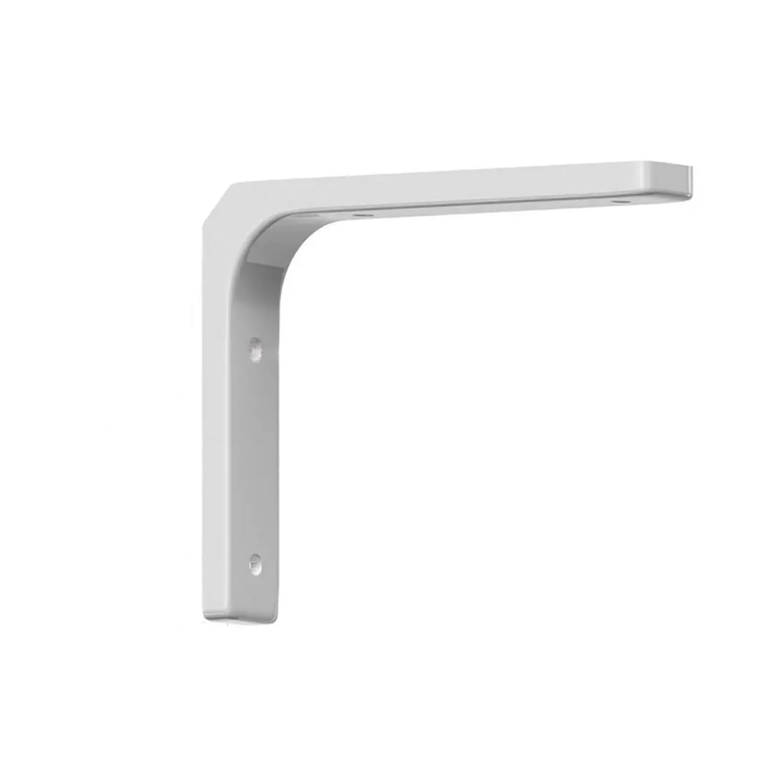 Shelf Bracket 4pcs L-Shaped Shelf Bracket Wall Mounted Space Saving Support Stainless Steel Triangular Fixed Table for Living Room(White-100x100mm)