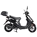 X-Pro 50cc Moped Scooter Gas Moped Scooter 50cc Moped Street Scooter Aluminum Wheels,Black