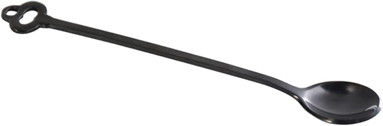 Tablespoons Coffee Scoop Measuring Spoon Twist Spoons stainless steel tablespoon Espresso Spoons dessert spoon ice cream spoon children's small spoon yogurt soup spoon Serving Spoon (Color : B, Size