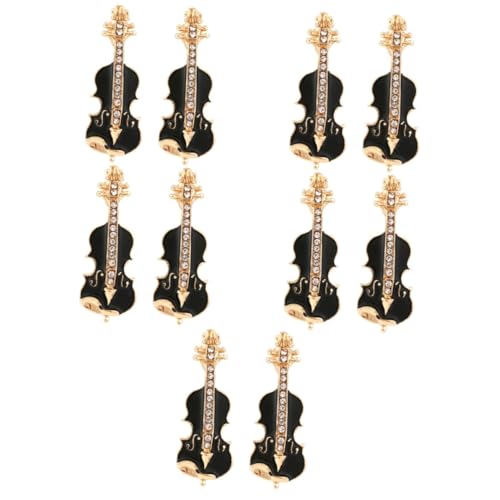 Broche broche violon en émail noir pour sublimer une tenue de concert