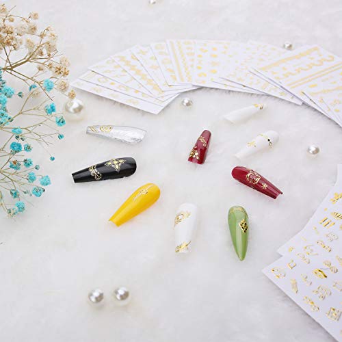 Elisel L16800060 Nail Art Stickers,30 Sheets Self-Adhesive Nail Decals With Assorted Patterns Blossom Flower Art Design For Diy Nails Design Manicure Decoration Accessories Decals thumb #3
