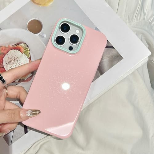 Coque paillettes iPhone 16 et 15 Pro Max protection souple rose