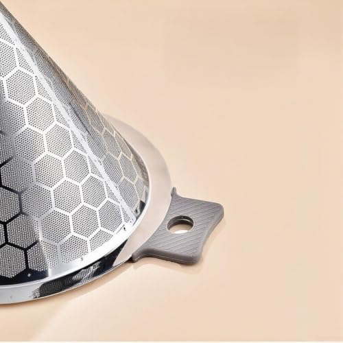 Colador de acero inoxidable para sopas e infusiones con mango cómodo 4