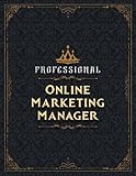 Online Marketing Manager Sketch Book - Professional Online Marketing Manager Job Title Working Cover Notebook Journal: Notebook for Drawing, Painting, ... 8.5 x 11 inch, 21.59 x 27.94 cm, A4 size)
