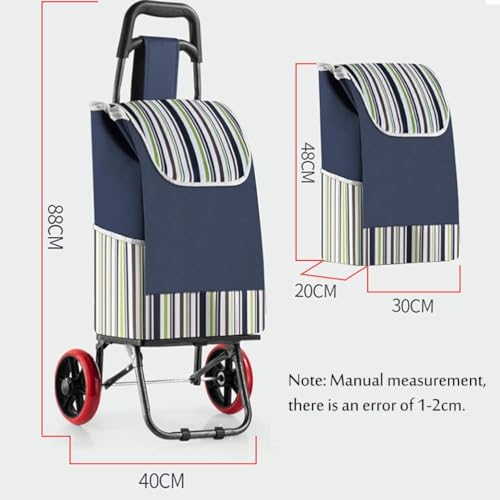 Carrito de compras plegable con ruedas 25L miniatura 2