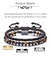 JOVIVI Mens Bracelets Tigers Eye Obsidian Anxiety Bracelet For Men Natural Stone Healing Crystal Beaded Braided Bracelets Adjustable Mens Jewellery Gifts for Men #5