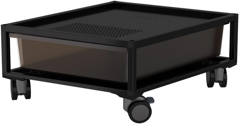 Modular Stackable Reptile Breeding Tank, Aluminum Frame PET Breeder Box, Tool-Free Assembly Terrarium for Baby Lizard, Snake, Gecko, Frog, Spider, Juvenile Reptile Nursery with Lockable Caster Wheels