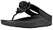 FitFlop Womens Florrie Toe-Thong Sandal, Black Patent, 9 M US