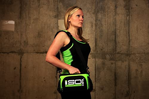 Isolator Fitness 2 Meal Isomini Meal Prep Management Insulated Lunch Bag Cooler With Stackable Meal Prep Containers, Isobrick, And Strap - Made In Usa (Blackout) #TOP5