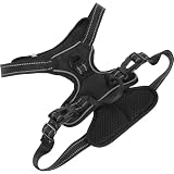 BESTonZON Verstellbarer Brustgurt für Kamera und Hunde Apportiergeschirr aus Oxford und Mesh Stoff Gepolstert mit Hydrophilem Material für Outdoor Aktivitäten und Hundeschwimmen