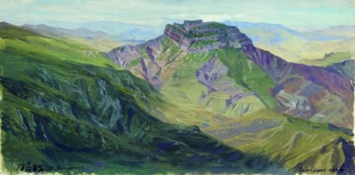 Peinture d'Art Abstrait Daghestan Yaroshenko pour Habiller un Grand Mur Vide 60x90
