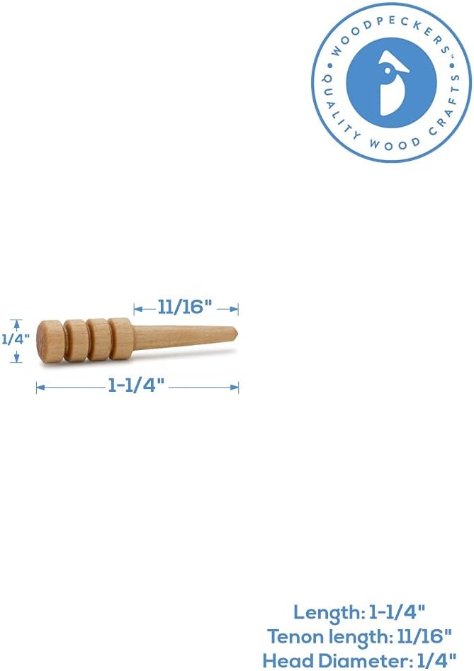 Wood Cribbage Pegs, Pack of 25 Neutral Varnished Pegs for New Set or Replacement Pieces by Woodpeckers
