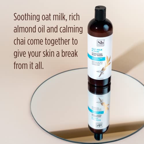 Soapbox Body Wash, Oat Milk & Chai - Moisturizing Body Wash Cleanser W/Shea Butter & Almond Oil | Paraben Free, Gluten Free, Silicone Free, Cruelty Free & Vegan Body Wash, 16Oz Bottles (Pack Of 3) #TOP2