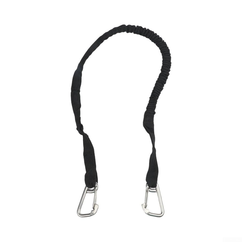 Cuerda elástica resistente de 3 pies para barcos y kayaks con correas resistentes a la intemperie y clips de acero para soluciones de acoplamiento seguras (azul)