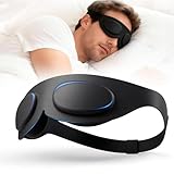 TSYL Sleep Eye Mask for Travel: Fully Silicone 3D Contoured Sleeping Masks, Relieves Dry Eyes, Super Soft Lightweight Design for Side Sleepers, Blackout Women Eye Covers for Sleeping