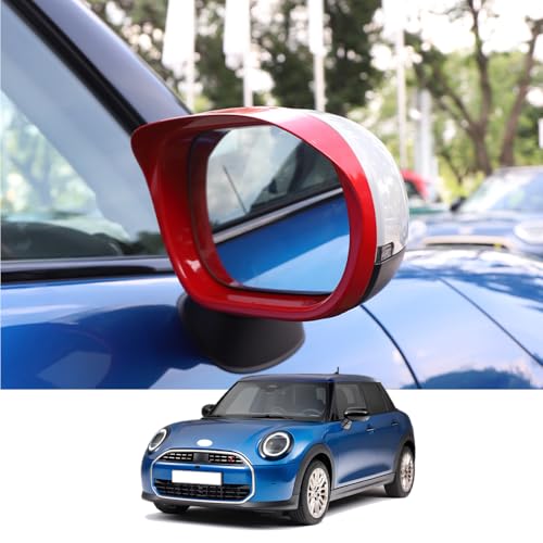 For �V�^ �j�N�[�p�[ F66 F67 F65MINI Cooper 2024 2025�Ԑ�p�̃o�b�N�~���[�p���C���K�[�h�o�b�N�~���[�J�o�[ABS�f�ނō��ꂽ�O���g�����s�[�X���ɋ����ϖ��Ր���������t�����ȒP�ł�3�h�A �j�N�[�p�[�A�N�Z�T���[ (���b