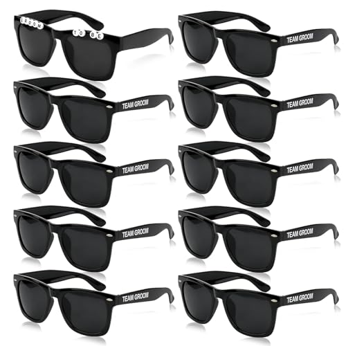 Chanaco Bachelor Party Favors for Men Groomsmen Proposal Sunglasses Gifts Groom to Be Wedding Custom Sunglasses for Guests Squad Team Groom Bachelor Acccessories