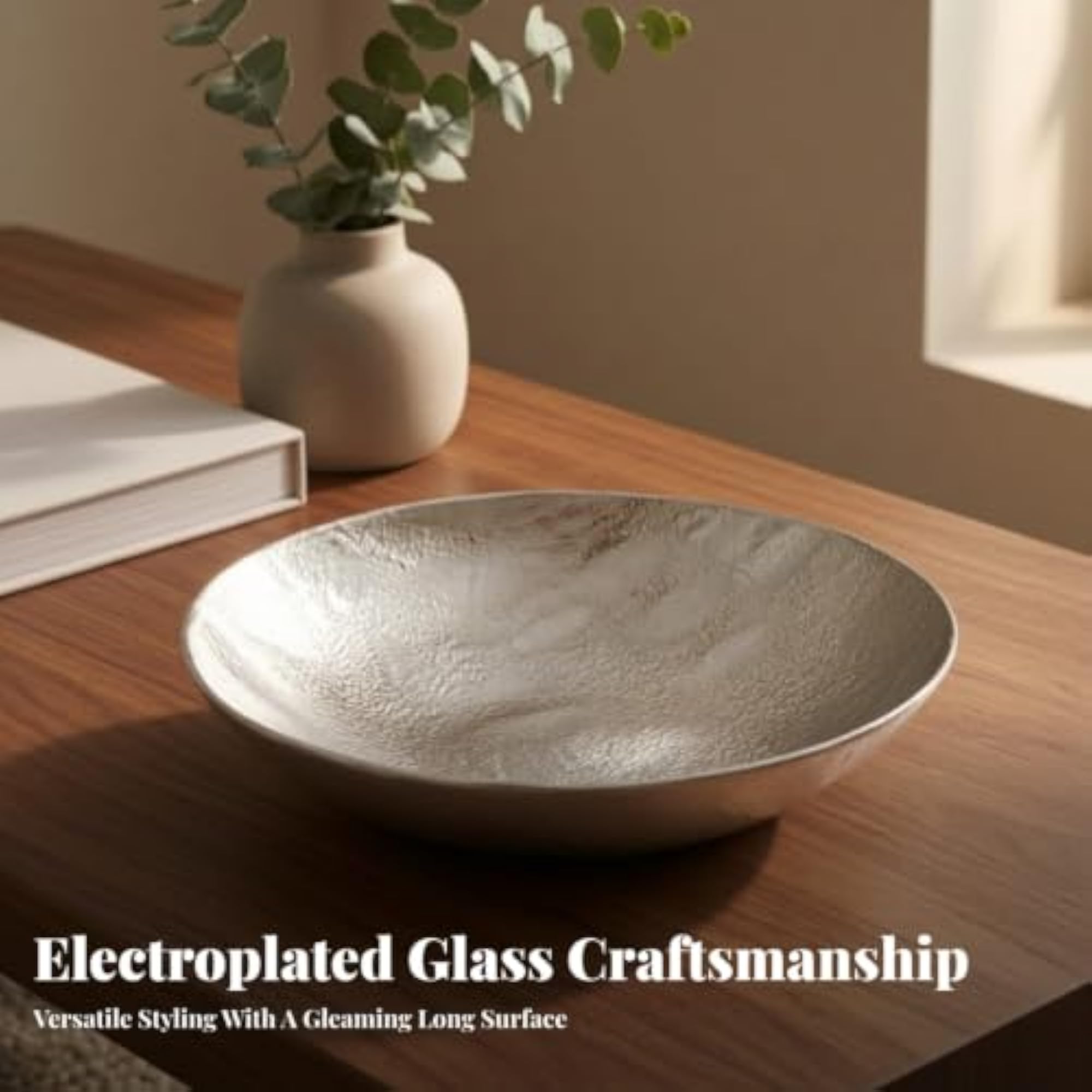 Handmade Glass Serving Plate for Decorators