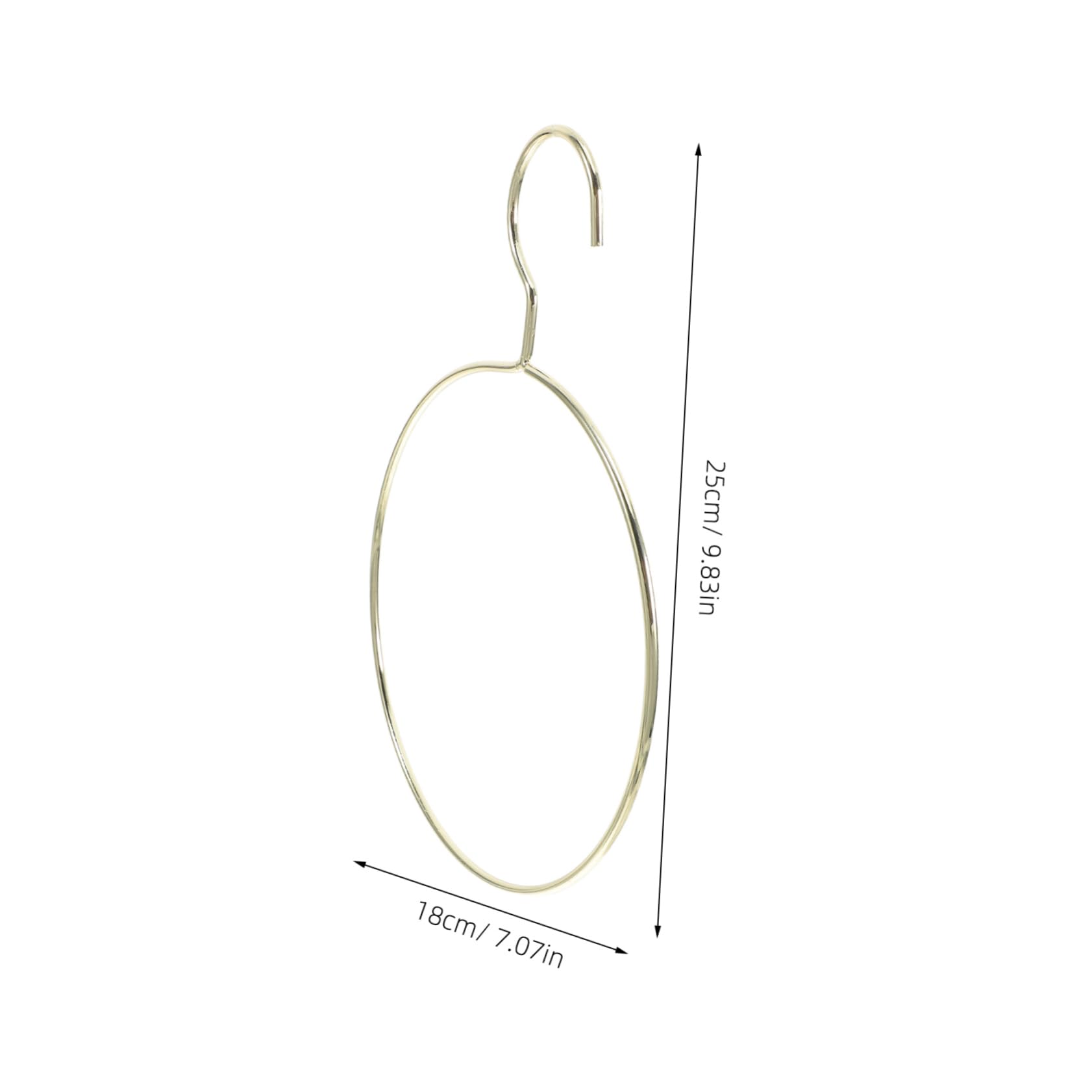 Cabilock 3pcs Metal Scarf Hangers Sturdy Round Wire Clothes Rack for Organizing Ties Scarves and Belts Elegant Nordic Design for Closet Bedroom and Bathroom Storage