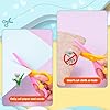 LOVESTOWN Toddler Safety Scissors, 4 PCS Blunt Tip Scissor Preschool Training Art Supplies for Kids, Anti-Pinch Design, Child Hand Eye Coordination Development, Playdough Tools Crafts Essentials #5