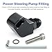 1JZ 2JZ Power Steering Pump Suction Port Swivel Offset Fitting 10AN Male Adapter 1JZ/2JZ Hose Relocation Aluminum Black