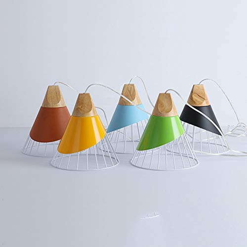 Lámpara de araña moderna E27 negra de techo creativa estilo bádminton 4