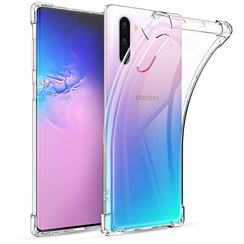 Joyguard Samsung Galaxy Note 10 Case, Samsung Note 10 Case Soft TPU Silicone Shock-Absorption Bumper Anti-Scratch Samsung Galaxy Note 10 Cover - Clear