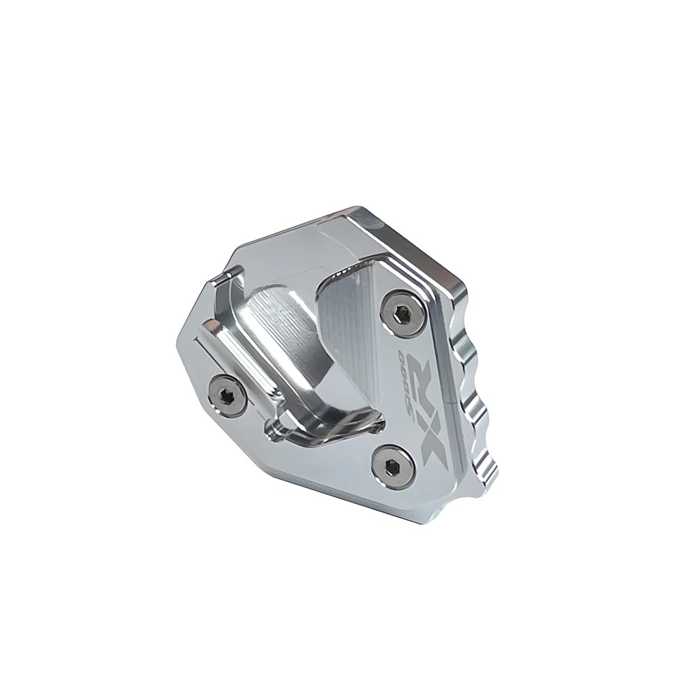 WOMELF Side Foot Stand Enlarge Plate Kickstand Extension Compatible with BMW S1000XR 2020-2023 Silver