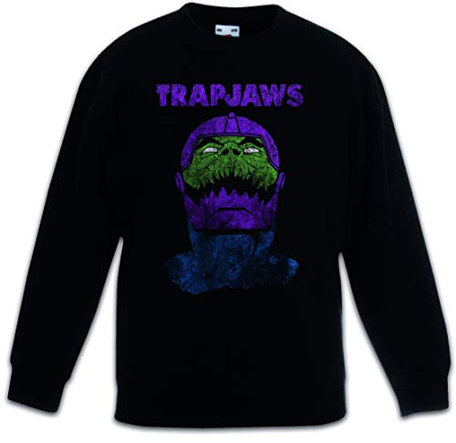 Sweat-shirt noir enfant Urban Backwoods Trapjaws résistant et facile à laver