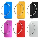 WLLHYF Etiquetas de equipaje para maletas, identificador de equipaje (multicolor)
