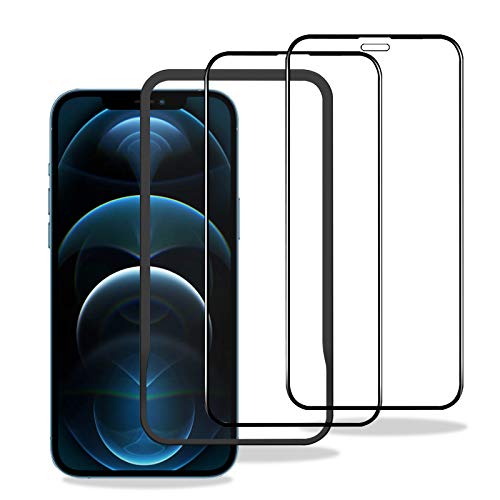 2枚セット iPhone 12 Pro Max 用 ガラスフィルム 2倍強化ガラス液晶保護フィルム 9H硬度 全面保護 防爆裂 指紋防止 気泡ゼロ 自己吸着 飛散防止 6.7インチ iPhone 用 ガイド枠付き