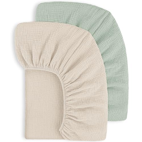 Draps de lit bébé en mousseline de coton de qualité supérieure - 2