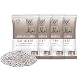 Foodie Puppies Natural Bentonite Cat Litter Sand - 20kg with Lavender Fragrance for Cats and Kittens | Clean Low-dust Strong Deodorant Litter Tray Refill with Odor Controlling and Instant Clumping