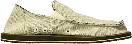 Sanuk Men's Hemp Slip On, Natural, 14 M US