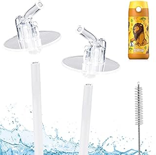 Jarlson Replacement Straws | Spare Parts | 2X Silicone Mouthpiece and 2 Extensions for Straw | Including Straw Brush | BPA-Free