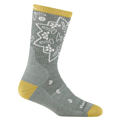 Darn Tough Vermont Forged Boot Midweight Merino Wool Cushion Hiking Socks for Women, Seafoam, Medium, Warm Work Socks