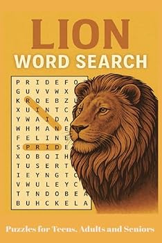 Paperback LION WORD SEARCH: Explore the King of Beasts Through 55 Fun & Ferocious Puzzles Book