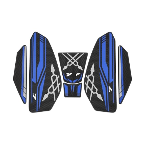 Autocollants latéraux antidérapants pour réservoir de moto YZF-R7 en caoutchouc noir protecteur